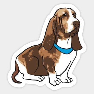 Basset Hound Dog Sticker